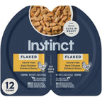 Instinct Flaked Split Cup Grain Free Real Chicken Entree In Savory Gravy Wet Cat Food 2.64 Ounce Cups Pack Of 12