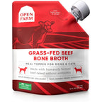Open Farm Grass Fed Beef Bone Broth Food Topper For Dogs And Cats With Superfoods 12 Fluid Ounce Pouch