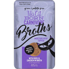 Tiki Pets Born Carnivore Duck And Chicken Recipe Hydration And Flavor Supplement Cat Food Topper 1.3 Fluid Ounce Pouch 12 Count