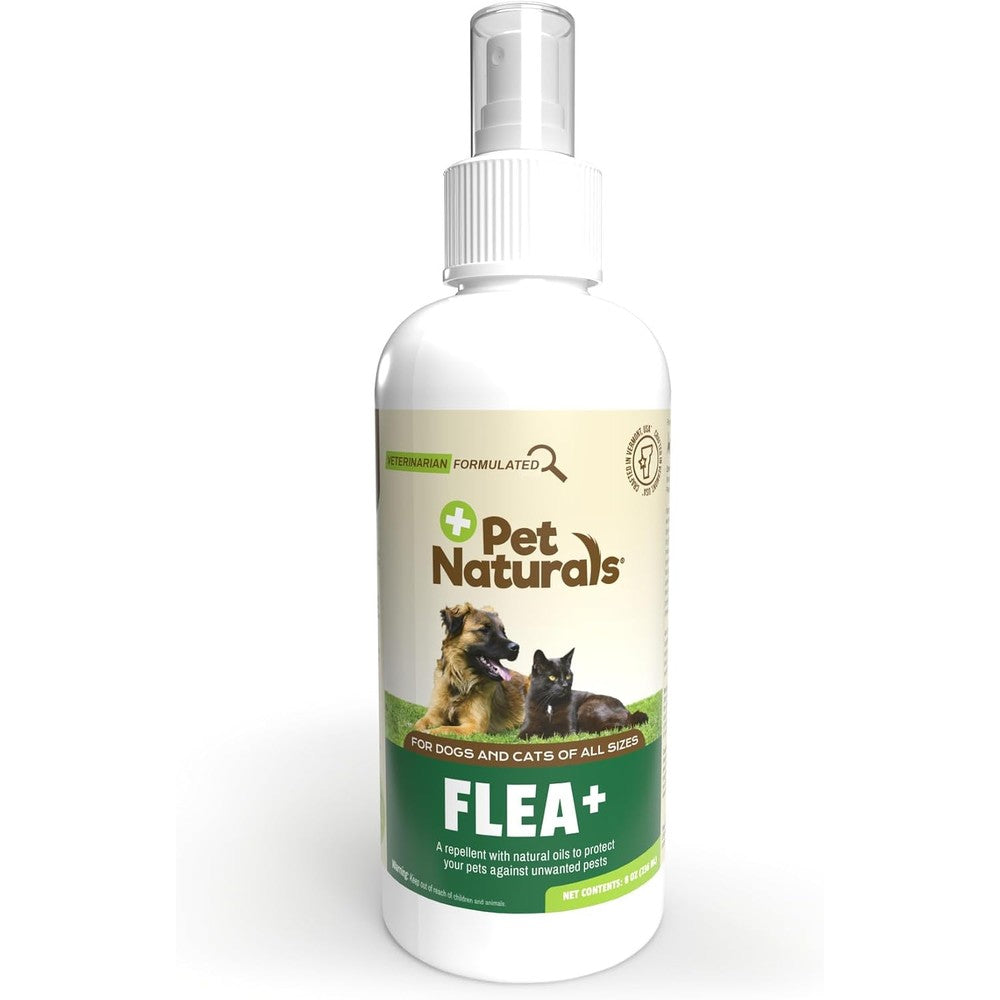 Pet Naturals Protect Flea and Tick Repellent Spray 8 Ounce front view authentic USA import