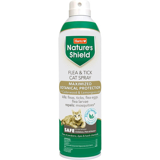 Hartz Natures Shield Flea and Tick Cat Spray front view bottle