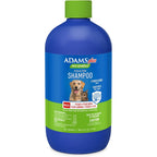 Adams Plus Botanicals Flea and Tick Shampoo front view bottle showing pet care labeling.