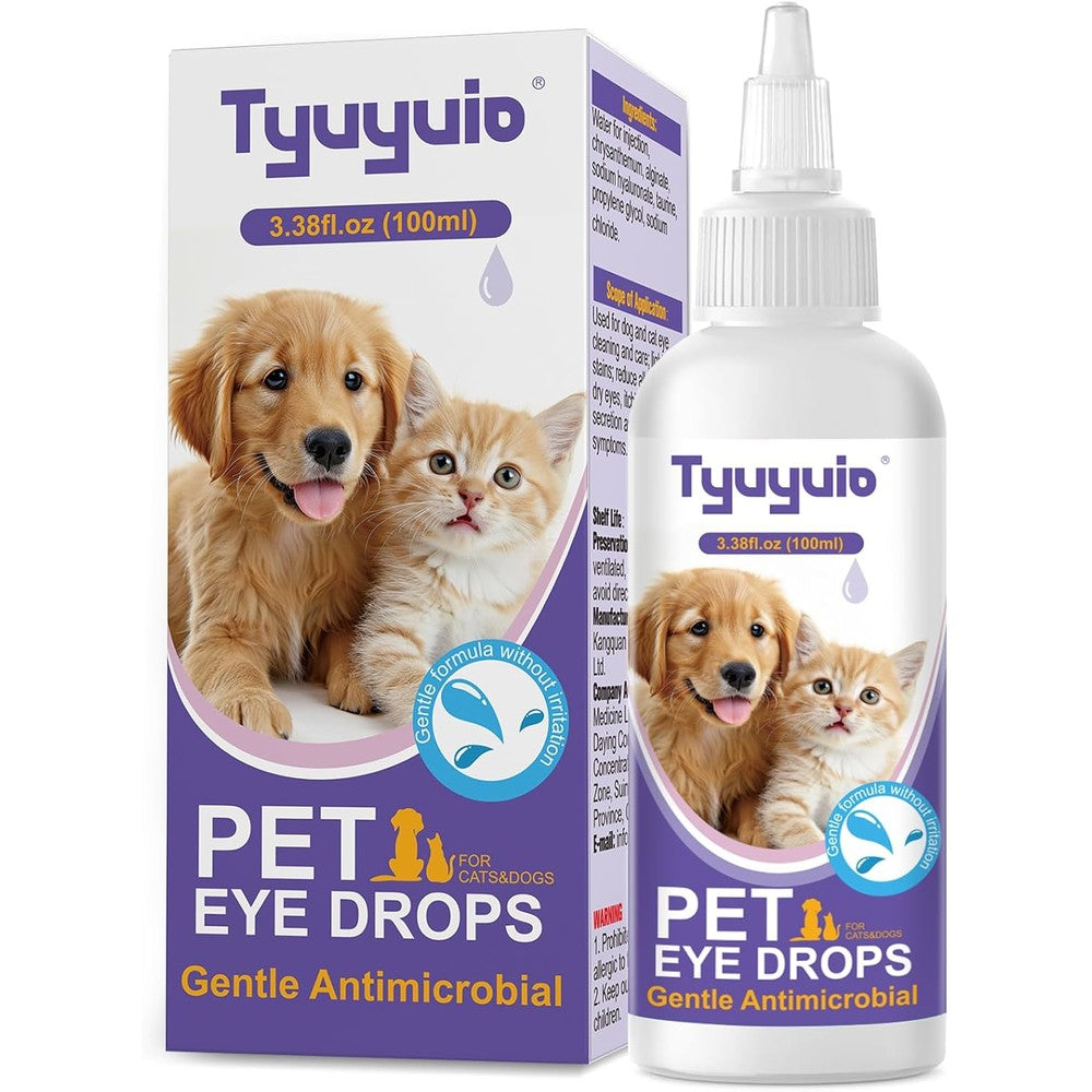 Tyuyuio pet eye drops front view for dog and cat allergy relief