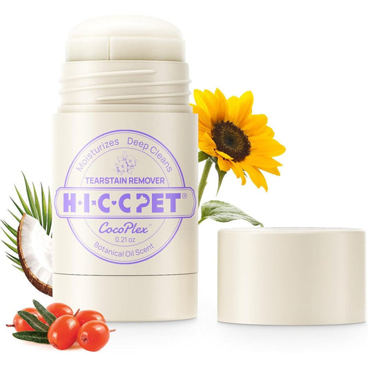 HICC PET Eye Balm for dogs and cats front view packaging stick.