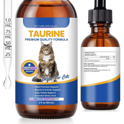 Fangcun Taurine Drops for Cats liquid supplement front view bottle