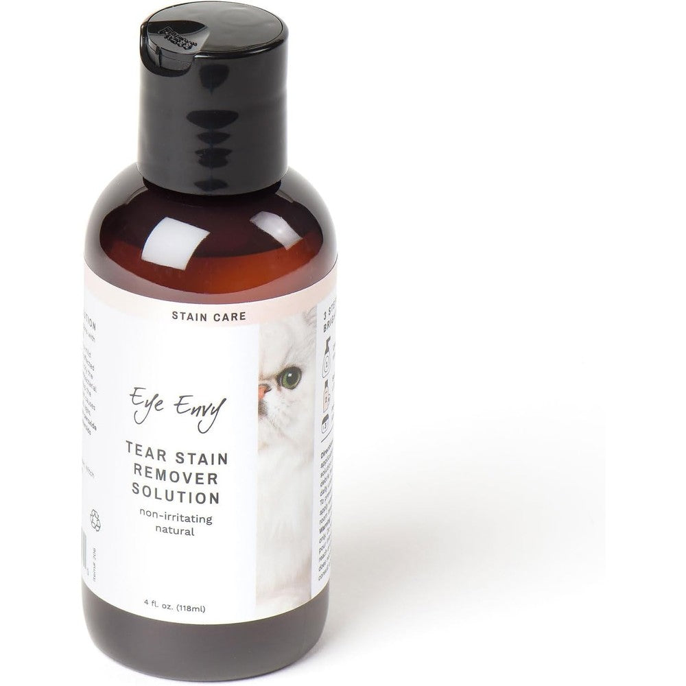 Eye Envy Tear Stain Remover Solution for Cats four ounce bottle front view