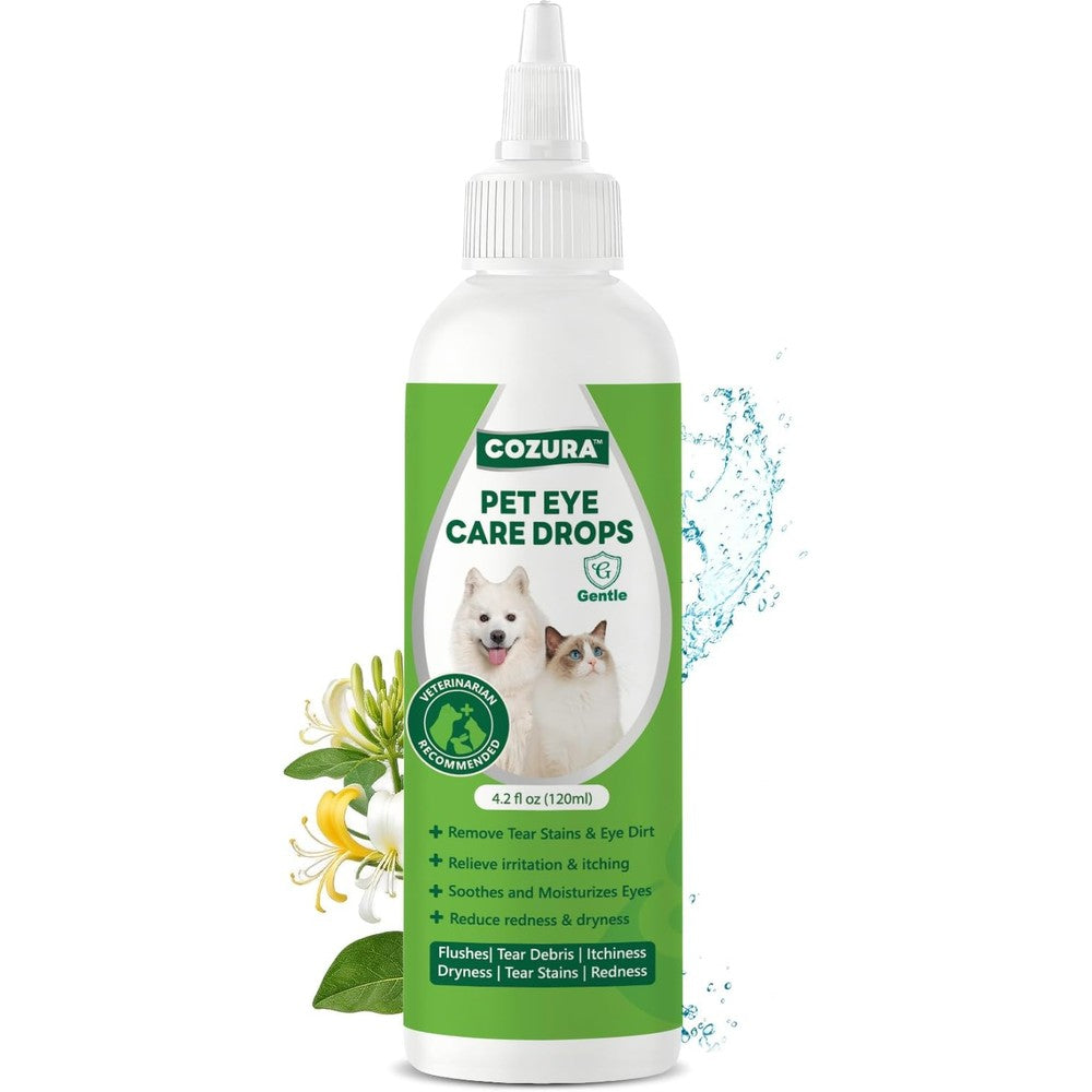 Cozura Vetericyn pet eye care drops front view bottle for dog allergy relief