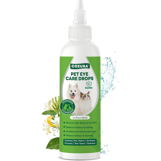 Cozura Vetericyn pet eye care drops front view bottle for dog allergy relief
