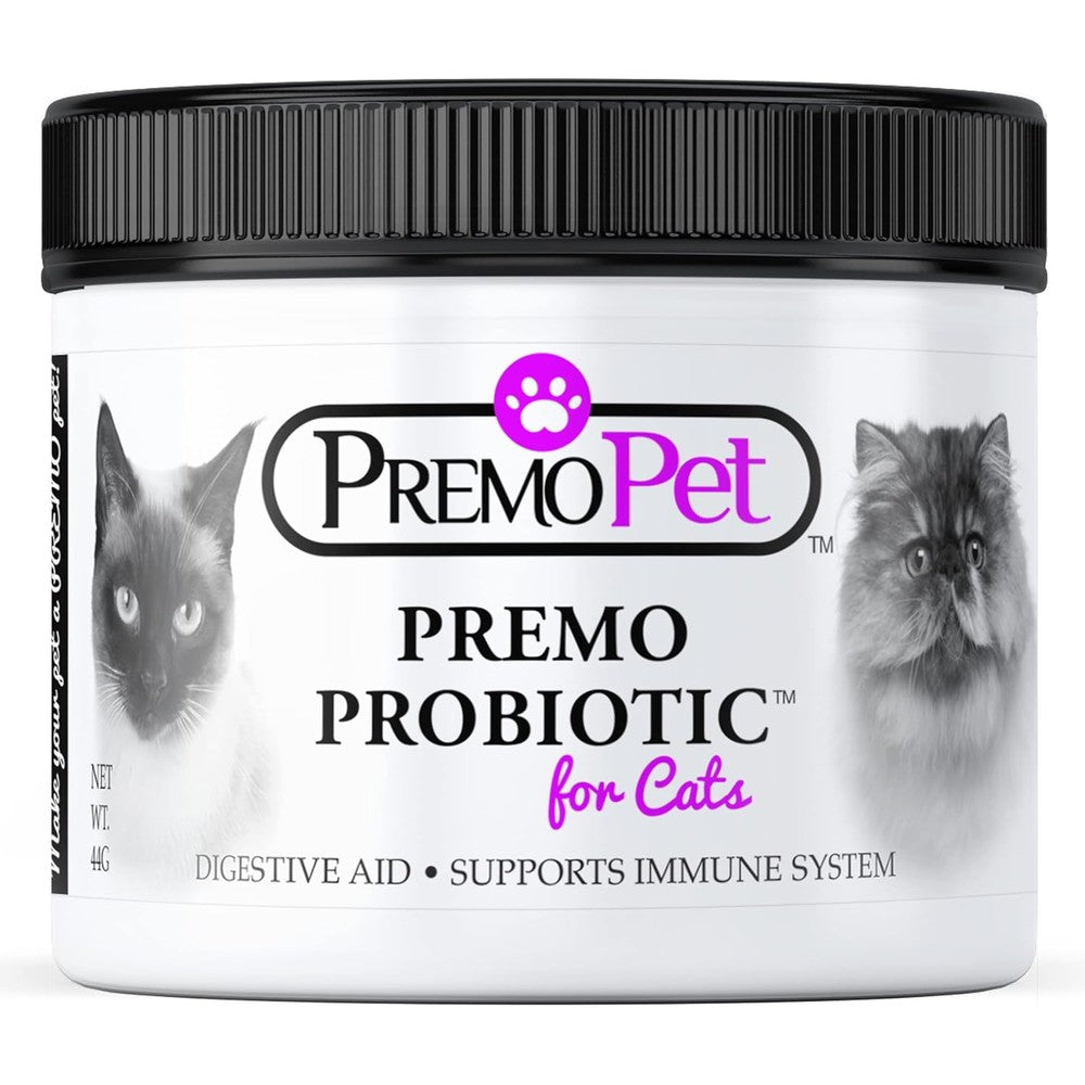 Premo Probiotic for cats digestive powder front view jar