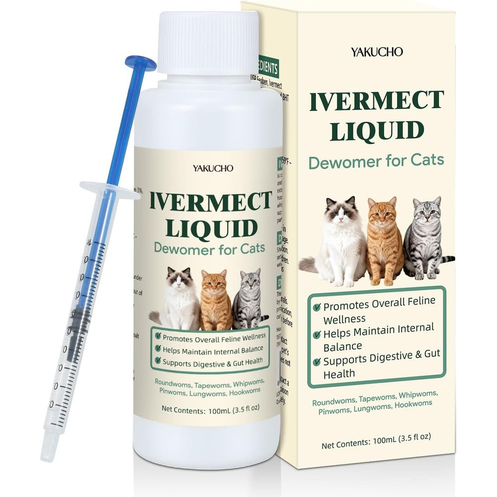 BiKontrun Yakucho Dewomax liquid cat dewormer front view bottle