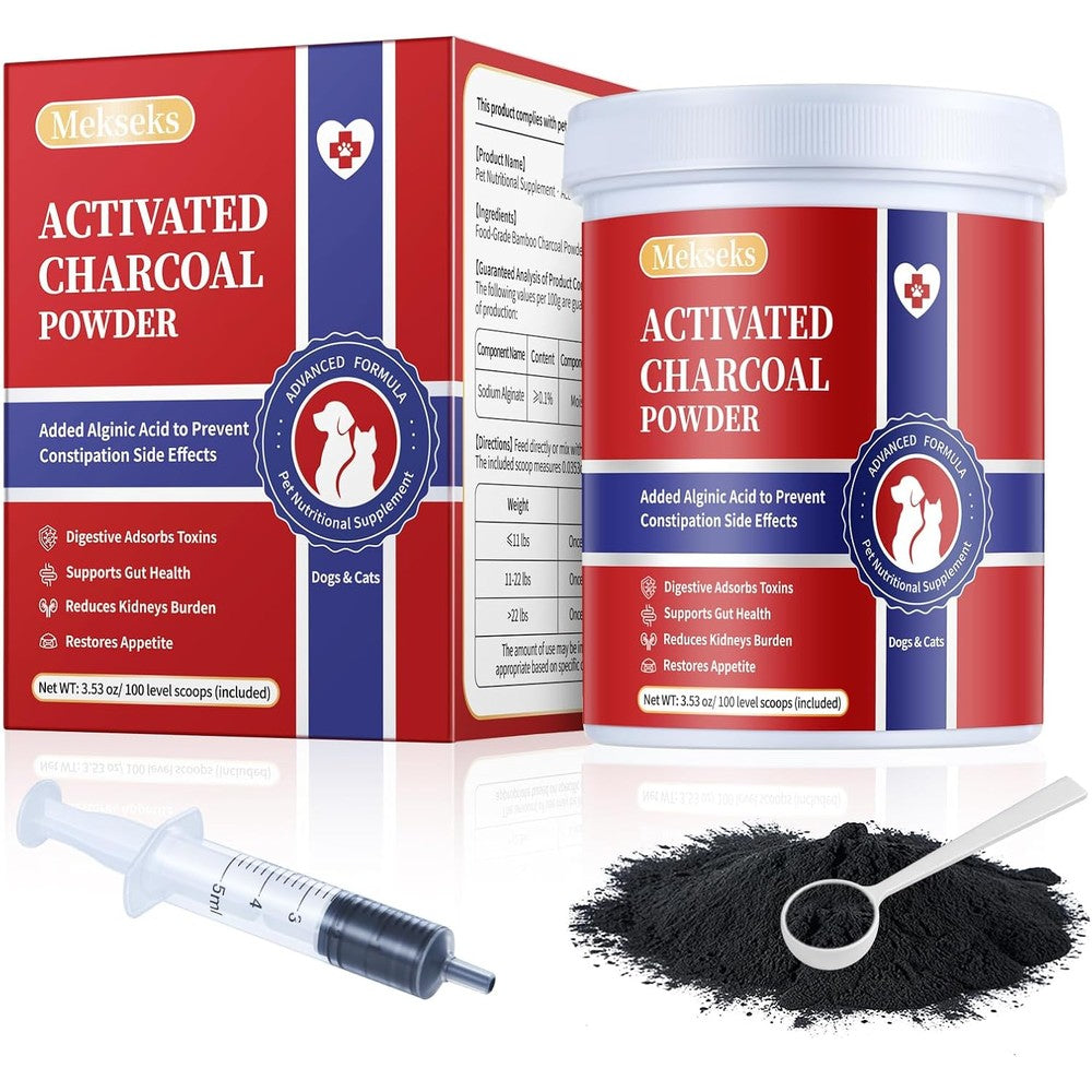 ROZJOVU activated charcoal powder for dogs front view pet first aid kit