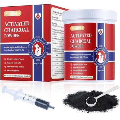 ROZJOVU activated charcoal powder for dogs front view pet first aid kit