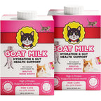 Brutus Broth Goat Milk for Cats front view packaging of the USA imported liquid cat meal topper supplement.