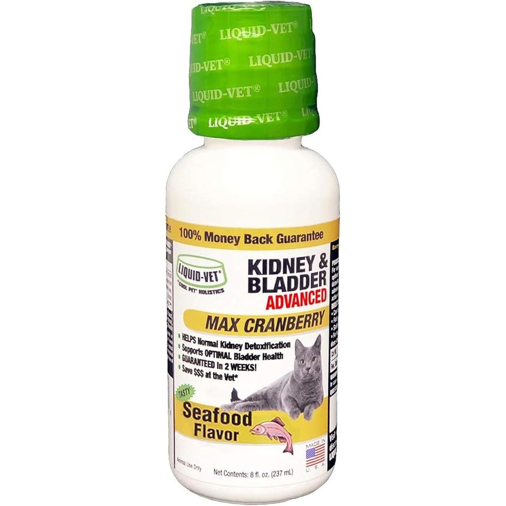 Liquid-Vet Feline Kidney and Bladder Advanced Formula 8 Ounce front bottle view