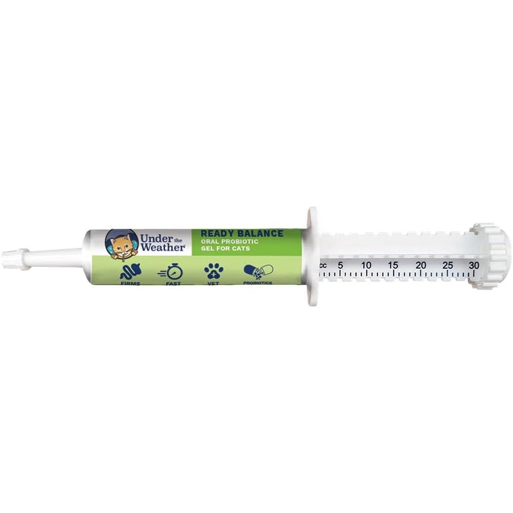 Under the Weather Ready Balance for Cats oral probiotic gel front view packaging