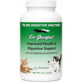 Dr. Goodpet Feline Digestive Enzymes front view bottle of imported daily gut supplement powder for cats.