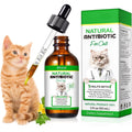 FuzzyUp natural antibiotics for cats front view bottle with dropper for immune support
