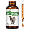 Woof 'n' Purr natural cat antibiotic liquid supplement front view for immune support