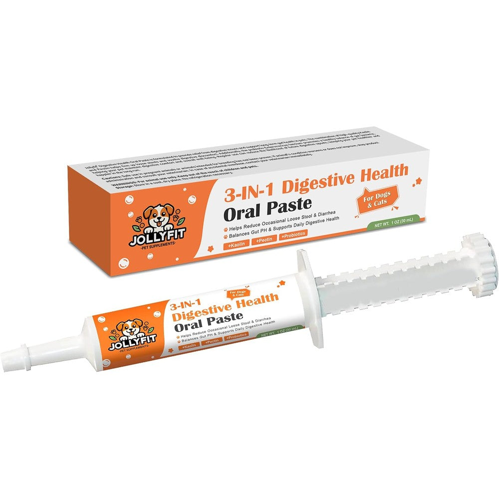 Jollyfit antidiarrheal probiotic paste for dogs front view packaging