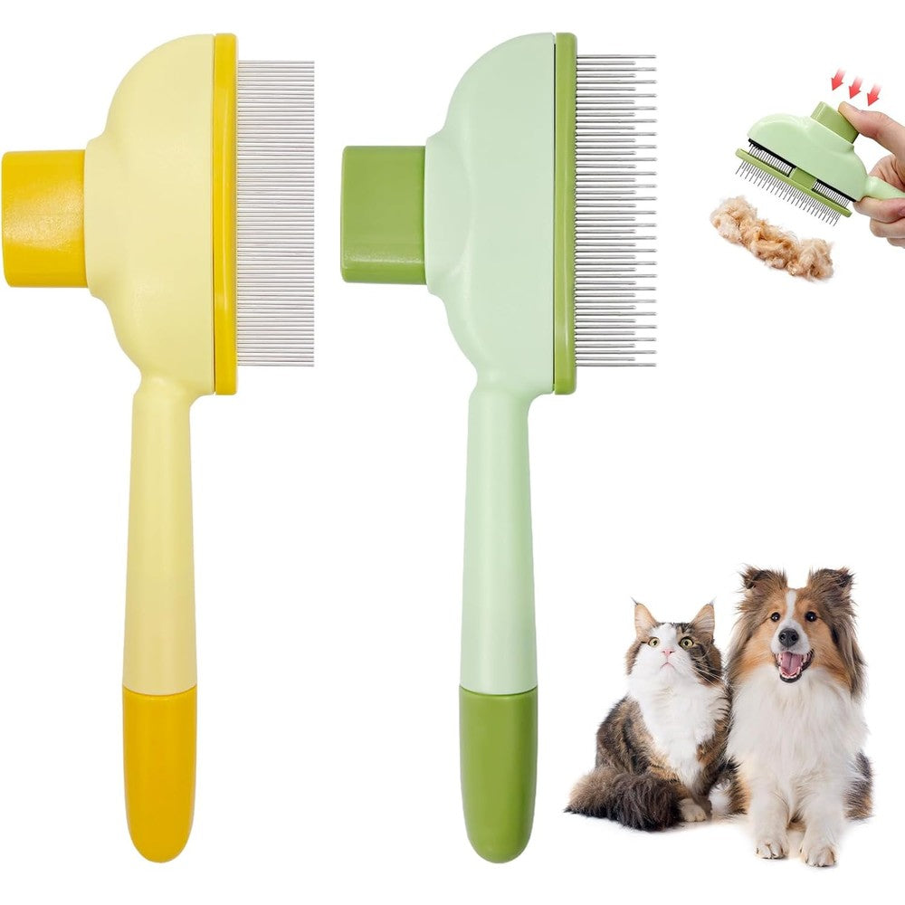 Generic 2 piece flea comb set for cats and dogs front view