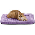 Yaning Pet Bed Mat And Crate Pad For Cats And Small Dogs Washable Soft Pet Sleeping Mat Kennel Pad With Three Dimensional Bubble Pattern Dusty Purp...