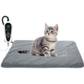 RIOGOO Pet Heating Pad Upgraded Electric Waterproof Warming Mat With Auto Power Off For Cats And Toy Breed Dogs Small 17.5 Inches By 14 Inches Grey