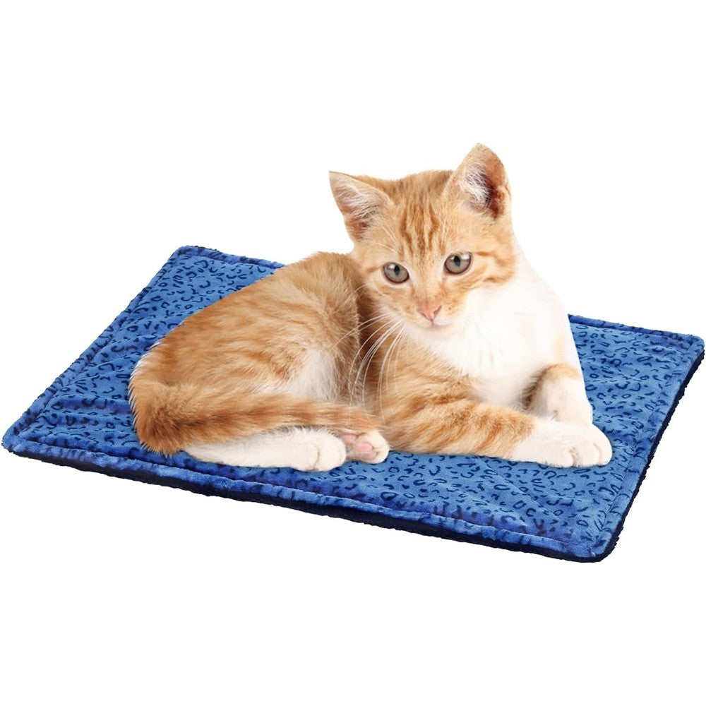 Marunda Thermal Cat Mat Self Warming Dog Bed Reversible Washable Non Electric Thick Fabric Pet Sleeping Pad Twenty Two By Fifteen Inches