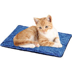 Marunda Thermal Cat Mat Self Warming Dog Bed Reversible Washable Non Electric Thick Fabric Pet Sleeping Pad Twenty Two By Fifteen Inches