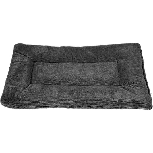 Petmate Aspen Pet Rectangular Kennel Mat Dark Gray For Nineteen Inch Crates Sixteen Inches Long By Nine Inches Wide By One Point Five Inches Thick
