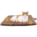 PetTemp Self Warming Cat Pad And Thermal Pet Mat For Cats And Small Dogs Non Electric Washable Sleeping Mat Brown Black 22 By 18 Inch
