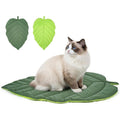 Supet Leaf Shaped Cat Bed Pad, 28 By 19 Inch Cooling Indoor Pet Mat For Cats And Small Dogs, Green, 2026 Enlarged And Thickened Version