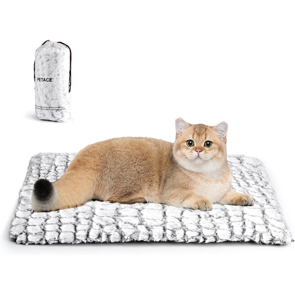 Petace Self Warming Cat Bed Ultra Soft Noiseless Thermal Heating Pad Blanket For Cats And Small Dogs Non Slip Medium Size 24 Inches By 18 Inches