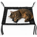 American Cat Club Reversible Crinkle Cat Mat With Mouse Toy Black Mudcloth Pattern Interactive Play Mat For Cats 18 Inches By 13 Inches