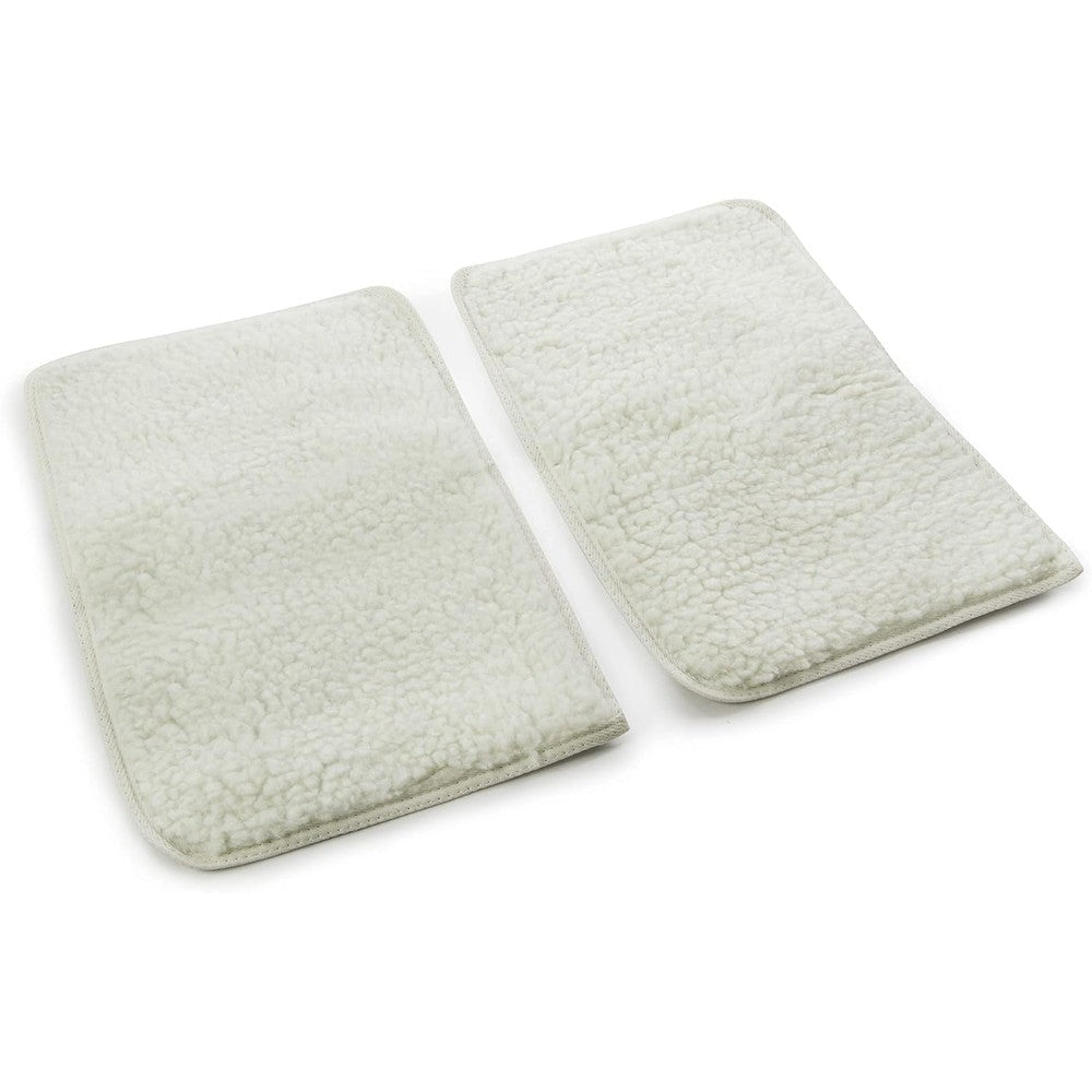 Sherpa Replacement Liners For Travel Pet Carriers White Large Two Pack Absorbent Dog And Cat Kennel Crate Pads With Waterproof Backing
