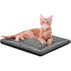 K&H Pet Products Self-Warming Cat Bed Pad Reversible Thermal Mat For Indoor And Outdoor Pets Small 21 X 17 Inches Gray Black