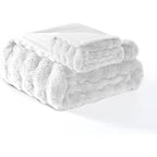 Modern Threads Water Resistant Faux Rabbit Fur Pet Blanket Ultra Soft Couch And Bed Protector White 30x40 Inches