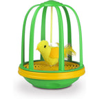 Pet Zone Caged Canary Electronic Action Bouncing Bird Cat Toy With Real Bird Sound Pack Of 1