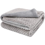 Furrybaby Premium Fluffy Fleece Dog Blanket Reversible Double Layer Soft Pet Throw For Dogs And Cats Grey Medium 32x40 Inches