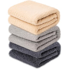 Square Moon Soft Warm Fleece Pet Blanket Three Pack For Puppies And Kittens In Beige Light Gray And Dark Gray Size 32 Inches By 24 Inches
