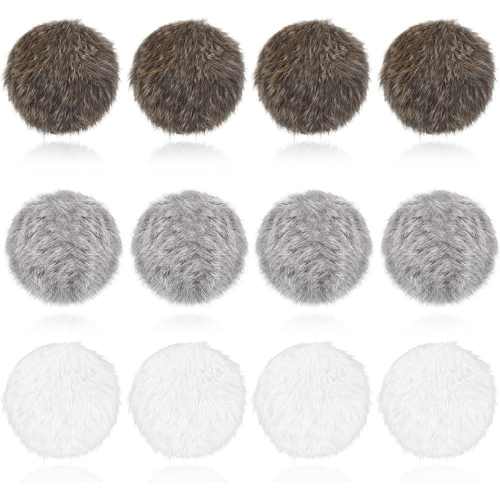 Leifide real rabbit fur pom pom cat toy front view premium imported pet supplies