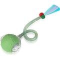 Plittpetts interactive cat toy ball front view green color