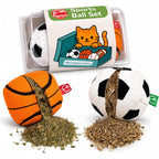 Agape Natural Catnip And Silvervine Filled Cat Toy Balls 2 Pack With Bell Sound For Indoor Cats And Kittens Interactive Exercise And Dental Health - Image 1