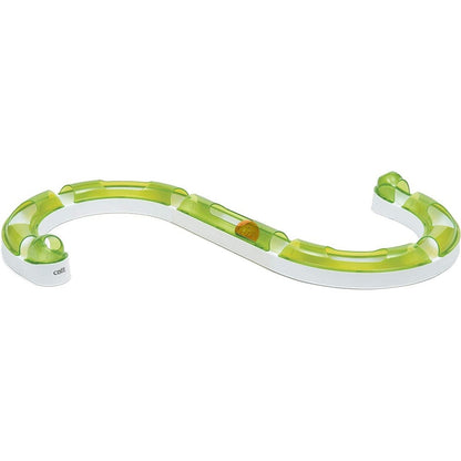 Catit Senses 2.0 Play Circuit front view showing the eight piece modular cat toy track