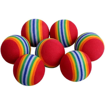 Bepets foam balls for cats front view colorful cat toys