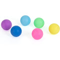 Catstages Replacement Balls front view of six multi colored interactive cat track toy accessories.