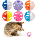 Fashions Talk Twelve Piece Plastic Ball Cat Toys front view gift box