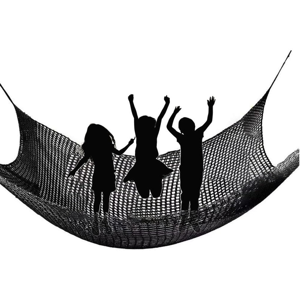 LGLFDJ Double Layer Safety Netting Kids Climbing Protection For Backyard Playground Suspension Bridge And Patio Hammock Size 9.8 X 19.7 Feet Black