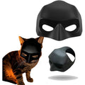 Generic Cat Bat Mask Funny Cat Helmet And Cat Hat Cosplay Costume Adjustable Pet Mask For Halloween Party And Photo Props Black