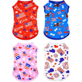 Pet Show 4 Pack Patriotic Dog Shirts American Flag Stars And Stripes Tank Top Vest For Small Dogs And Cats Independence Day Holiday Pet Apparel X S...