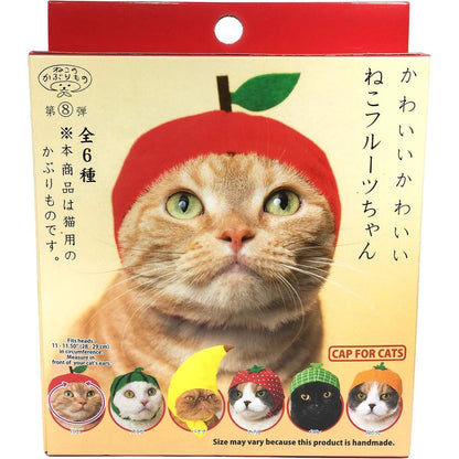Kitan Club Fruit Cat Cap Pet Hat Blind Box Authentic Japanese Kawaii Design For Cats